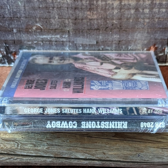 3/$10 New 2 Packaged CDs Rhinestone Cowboy & George Jones - Picture 6 of 9